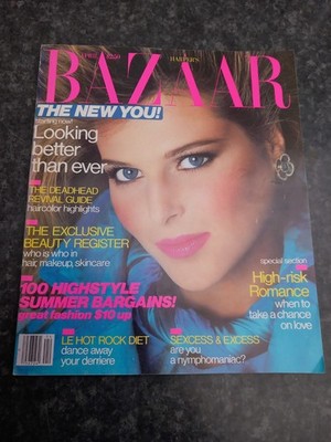 US Harpers Bazaar - April 1986- CATHERINE OXENBERG  Cover