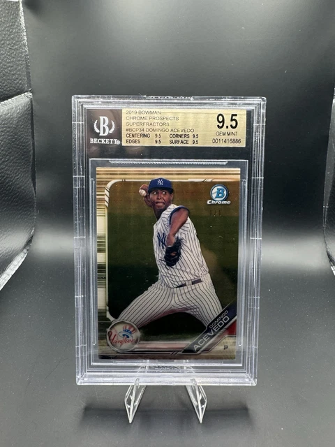 2019 Bowman Chrome Prospects #BCP-34 Domingo Acevedo Superfractor 1/1 BGS 9.5