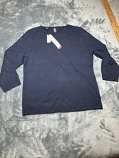 Nuevo suéter para mujer TALBOTS talla grande azul jersey cachemir puro