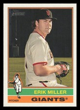 Erik Miller 2025 Topps Heritage #558 San Francisco Giants