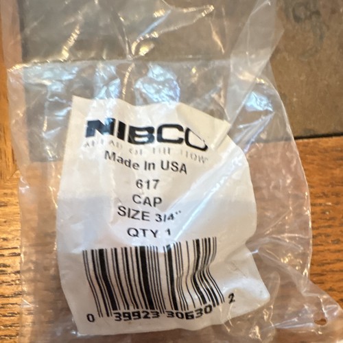 NIBCO 617 Copper Sweat Cap Fitting 3/4 in CxC (Sweat x Sweat) No Stop