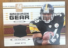 2004 Donruss Elite - Gridiron Gear Jerome Bettis #GG-10 Bronze /250 (MEM)