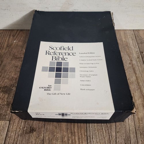 Rare Looseleaf Oxford Scofield Reference Bible KJV Wide Margin - NOS