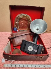 VTG 1952-59 Ansco Viking Readyset Camera Full Kit w/ Case, Flash Etc ESTATE