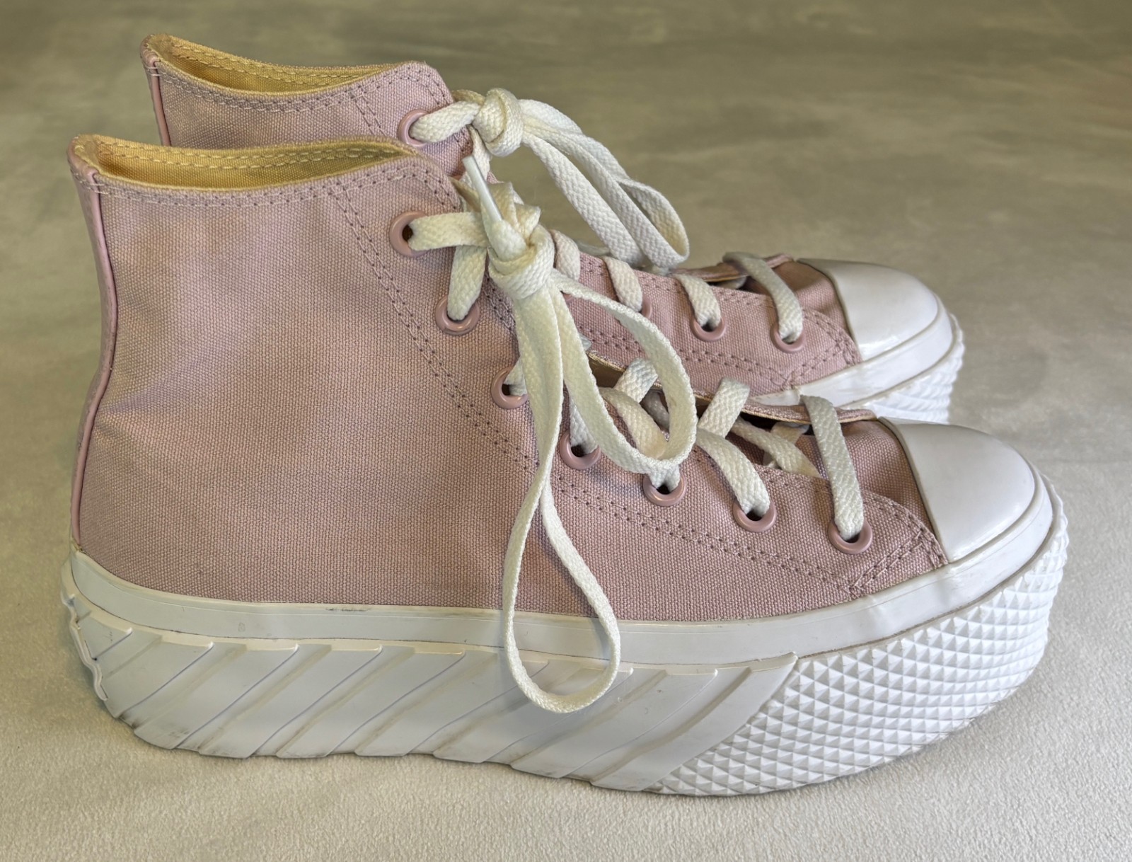 Converse Chuck Taylor All Star Women's Size 8 Shoes Lift 2X High Pink Sneakers thumbnail 3