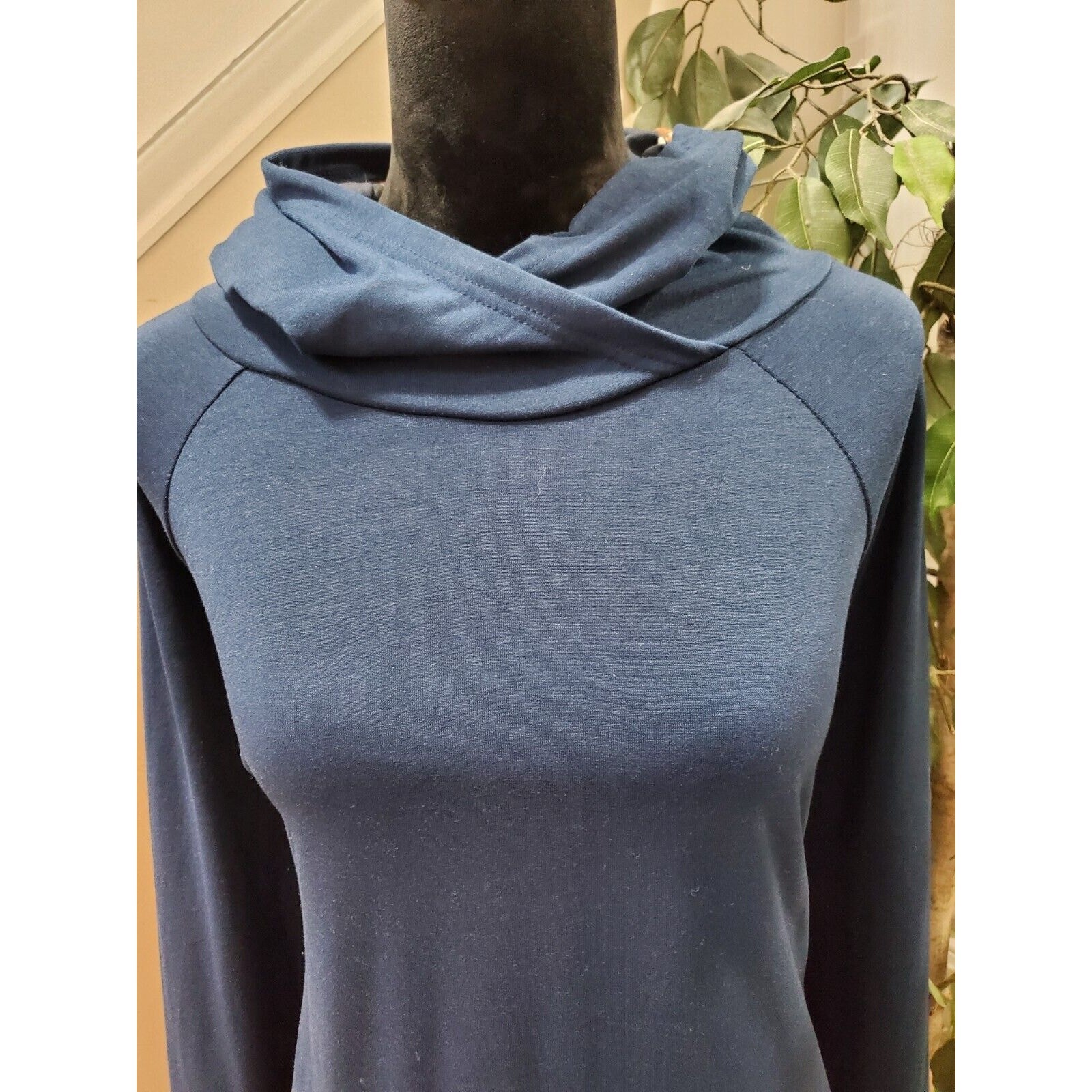 Lularoe Potion Blue Solid Polyester Long Sleeve C… - image 3