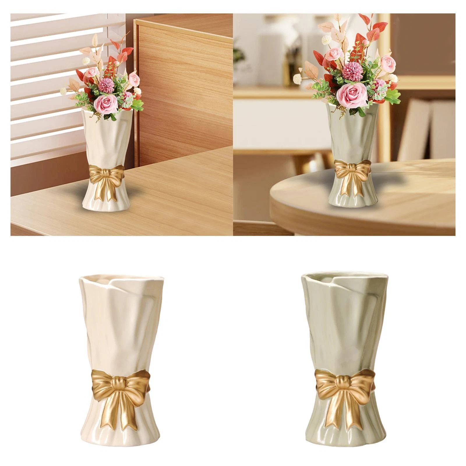 Flower Vase Bud Vase Decorative Flowerpot Flowers Holder for Living Room