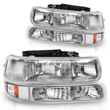 DWVO Headlight Assembly Compatible with 1999 2000 2001 2002 Chevy Silverado 1...
