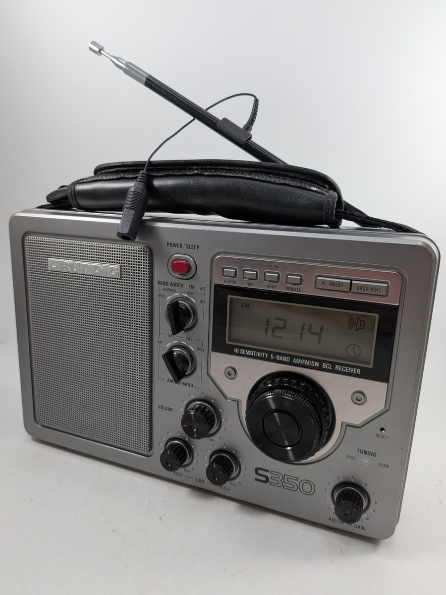 GRUNDIG S350 FIELD RADIO 本体 Grundig S350 AM FM Shortwave World Receiver Radio with AC Adapter