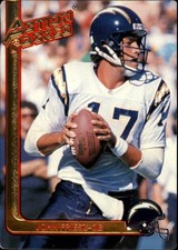 1991 Action Packed Rookie Update John Friesz Card # 76 San Diego Chargers MINT. rookie card picture