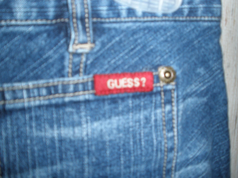 NIÑAS AUTÉNTICAS ADIVINAR JEANS FALDA VAQUERA AZUL DESGASTADO TALLA 14 Foto 2 de 4