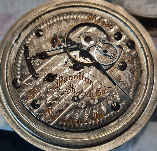 Vintage 1903 Hamilton 21 Jewel 940 Pocket Watch, Display back (WATCH VIDEO) - Picture 10 of 11