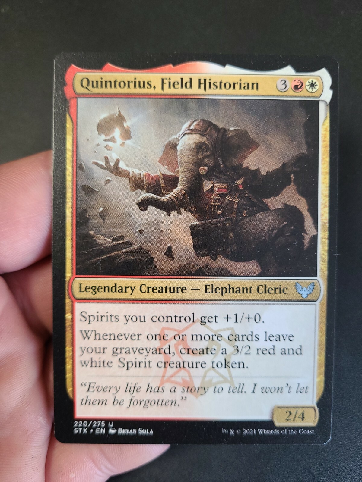 MTG Quintorius, Field Historian Strixhaven: School of Mages 220/275 Regular  Unc… | eBay