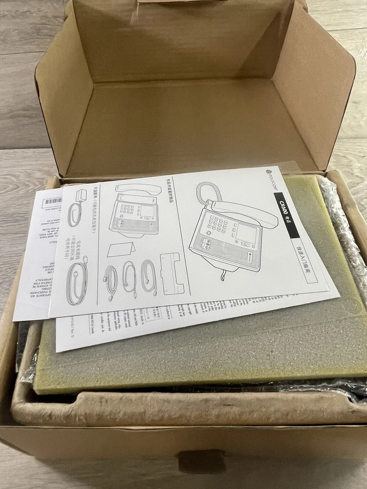 Teléfono VOIP 2201-15942-001 con pantalla a color Gigabit genuino Polycom CX600 (SIN TELÉFONO) Foto 4 de 4