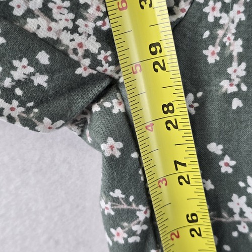 $109 Papinelle XL Cheri Blossom Full-Length PJ Cotton Pajamas Set Alpine Green - Picture 20 of 21