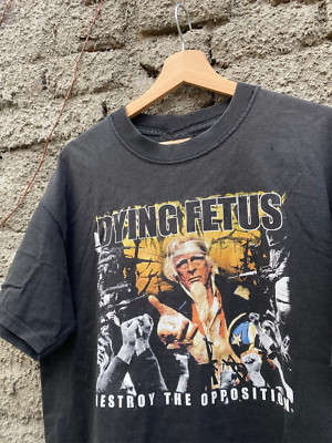 Hot Popular Dying Fetus Band Black Tee Shirt Cotton S-234XL