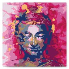 Figured Art Mini Paint by numbers 8"x8" framed - Painted Buddha