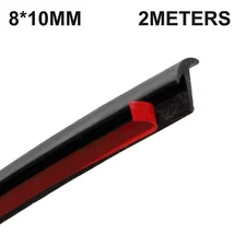 2M Car Rubber Sealing Strip Inclined T-shaped Weatherproof  for EDGE Trim