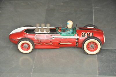 Vintage Big Battery MT Trademark Champion Racer No.301 Car Vintage Big Battery MT Trademark Champion Racer No.301 Car