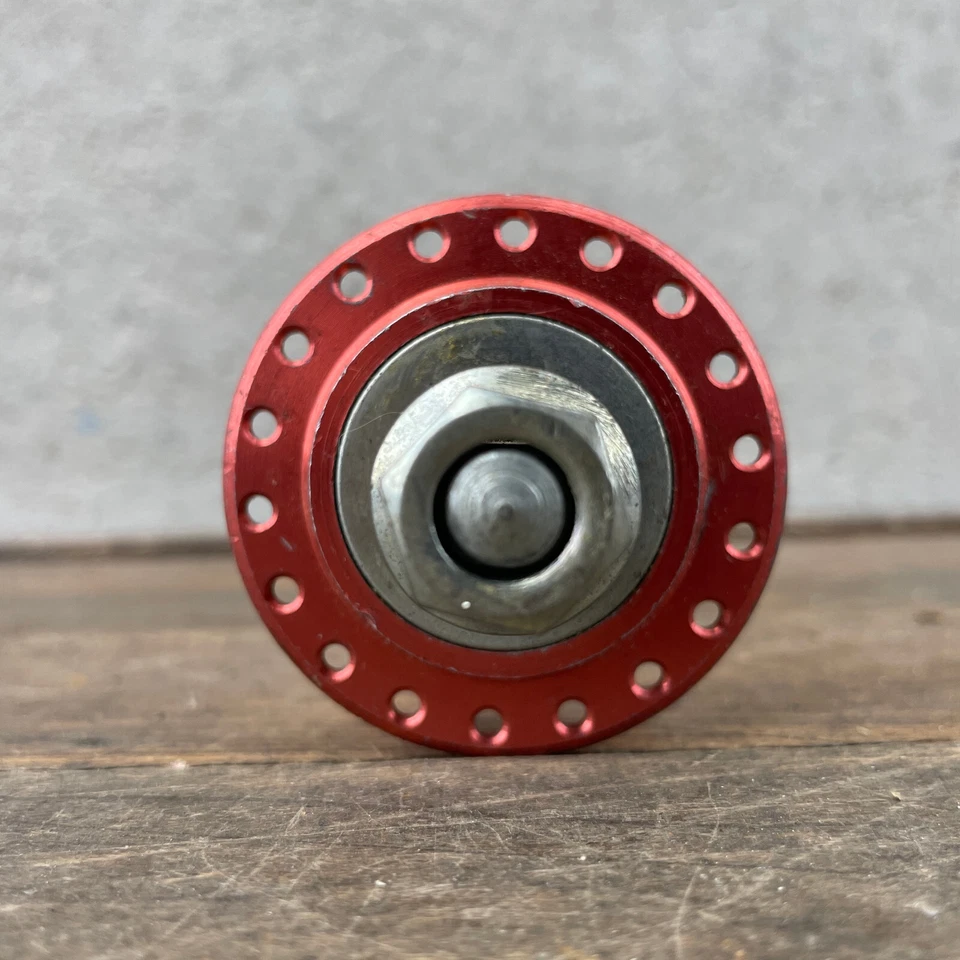 Maillard BMX Front Hub Red 80s Old School BMX Nutted 36 36h Track Helicomatic - Image 3 of 4