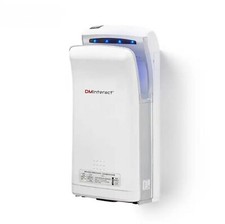 DMInteract 1200W, Sensor Automático 90m/s Alta Velocidad Jet Aire Secador de Manos con HEPA