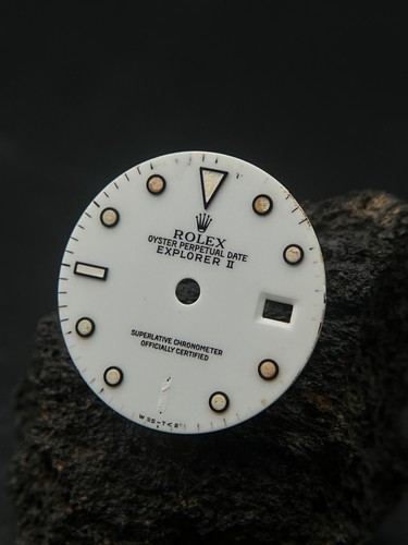 #754 ORIGINAL ROLEX OYSTER PERPETUAL EXPLORER 2 16570 16550 ZIFFERBLATT DIAL - Picture 3 of 4