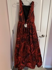 alice olivia silk gown 