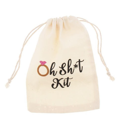 Hangover Kit Bags - 20 Count Drawstring Bag, 4 x 6 Inches Muslin Drawstring - Picture 6 of 11