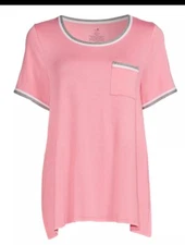 Secret Treasures Women's and Women's Size XL Knit Sleep Shirt Pink/gray