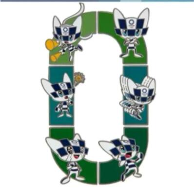 Tokyo 2020 Olympics Olympic Frame Pin Badge Set EC Limited 1 Year