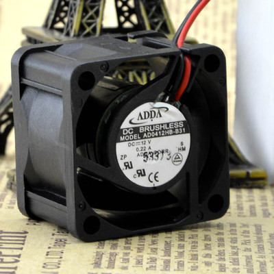 ADDA 4028 AD0412HB-B31 12V 0.22A 2wire cooling fan 40 * 40 * 28MM 2-Pin