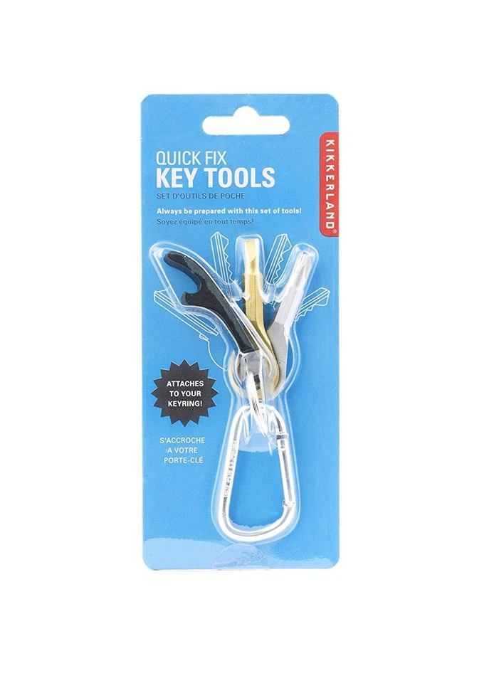 Kikkerland Quick Fix KEY TOOLS Carabiner w/ Bottle Opener + 2 Screwdrivers KR02 — 第 3/3 张图片