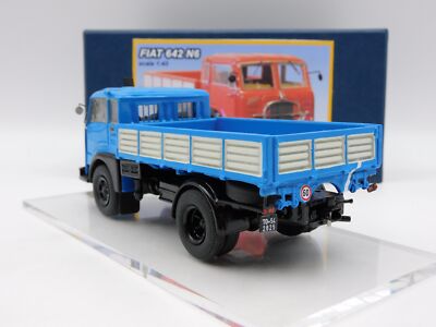 Fiat 642 N6 Camion Résine – Toptoys 1:43 – Bleu Ciel – Neuf Sous Blister