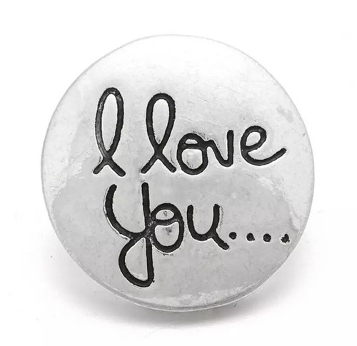 I LOVE YOU Snap Jewelry Charm, Fits Magnolia & Ginger Snap, Valentine’s Day - Picture 2 of 6
