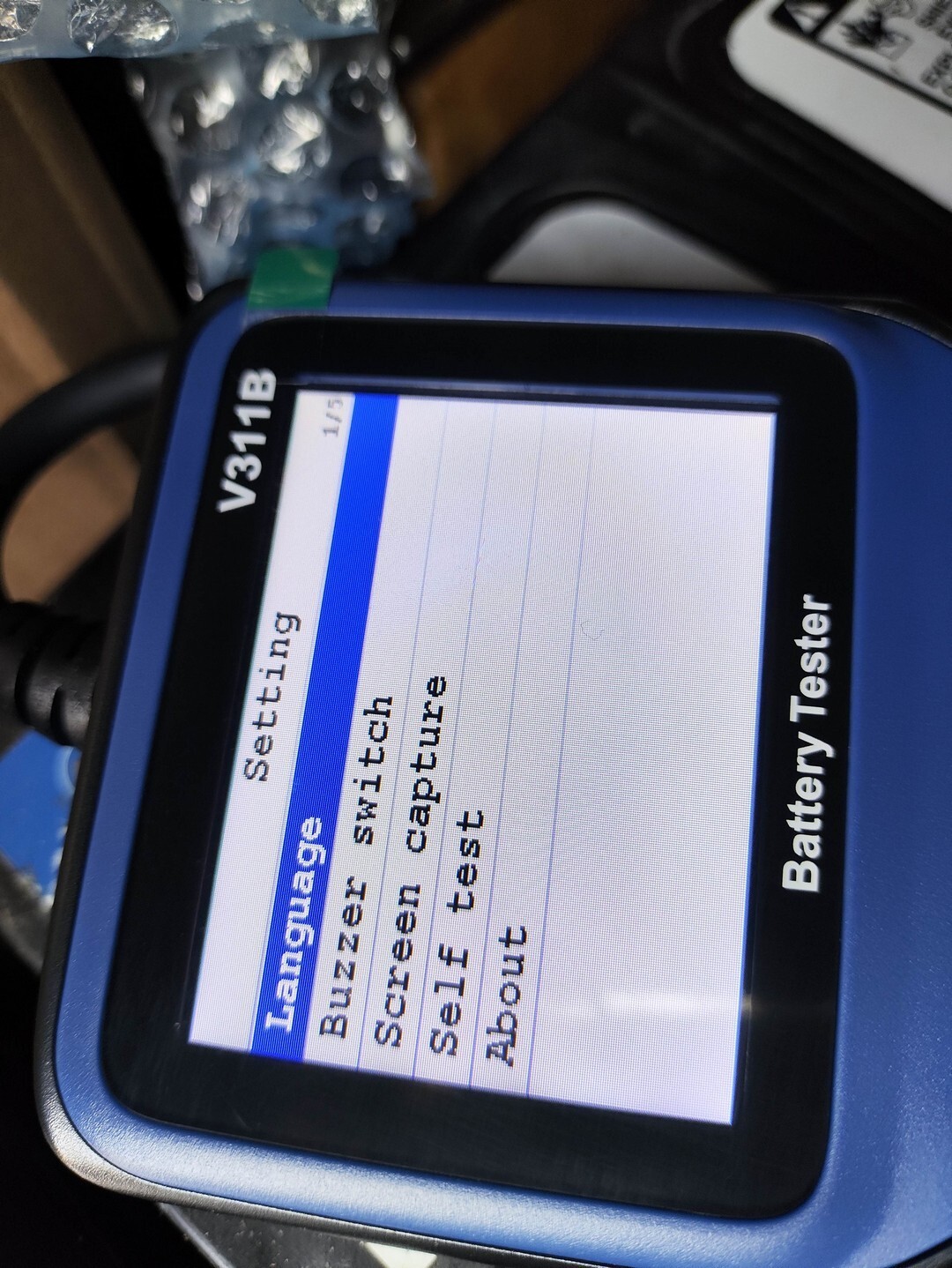 Multi language Lead Acid Battery car battery tester V311B Open box eBay