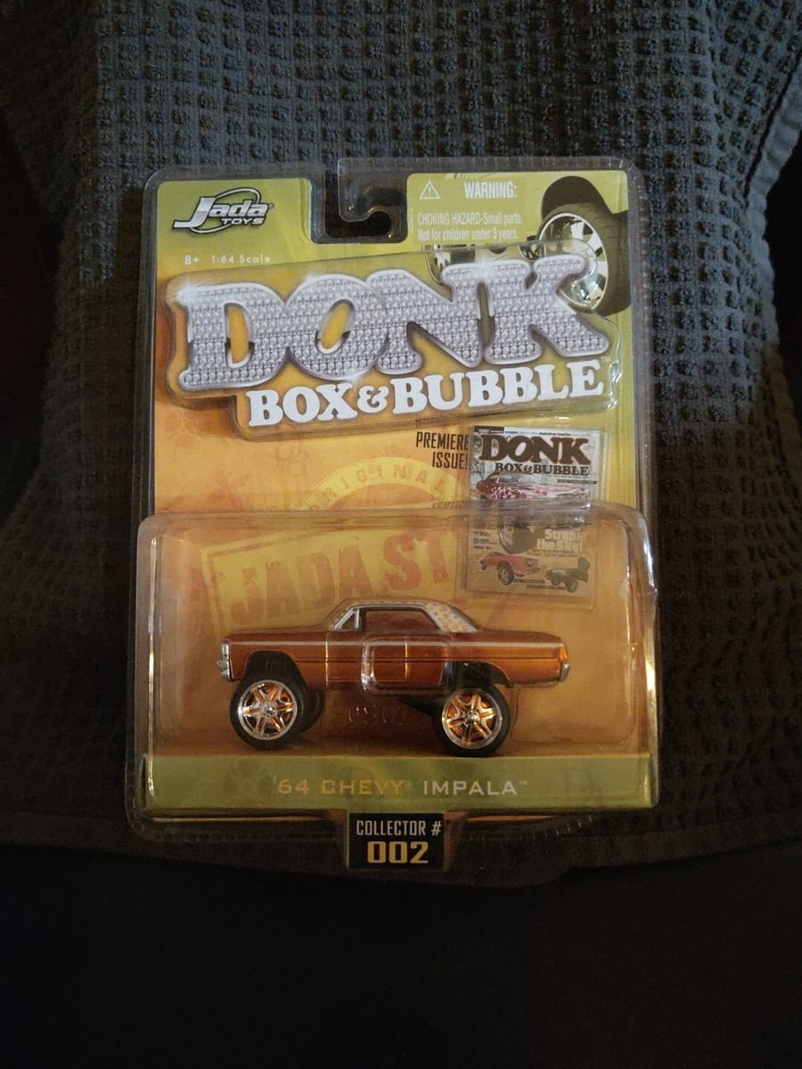 JADA 1/64 FOR 64 CHEVY IMPARA シェビー インパラ Jada Toys 1:64 Donk Box & Bubble '64 Chevy Impala Orange Candy