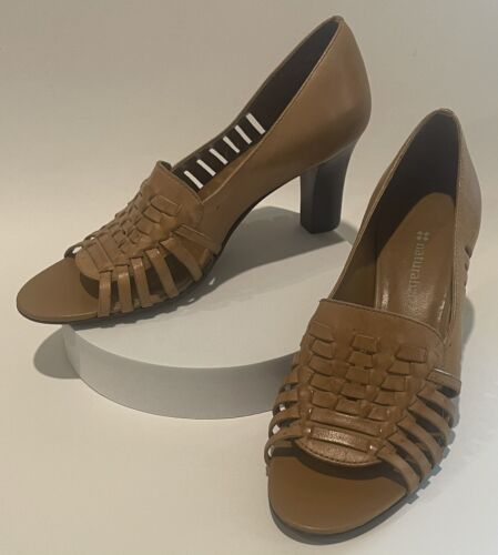 Naturalizer Women's Tan Camelot Leather Sandals Pumps Size 6M | eBay