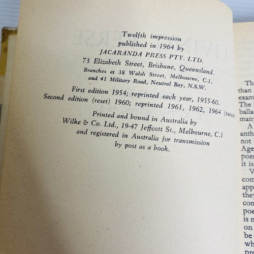 Living Verse, A.K. Thomson 1964 Small Hardcover Poetry Poems Poet Anthology - Picture 4 of 10