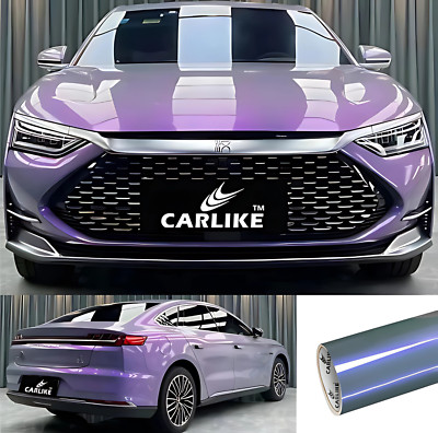 5x56FT Magic Chameleon Grey Violet Wrap- Premium Quality Chameleon Car Film Wrap