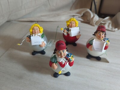 Dept 56 Village Collector Ornaments Set Of 4 New Without Box