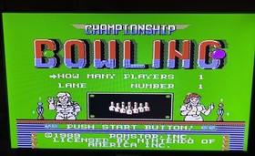 Championship Bowling (Nintendo Entertainment System, 1989) NES Cartridge Tested