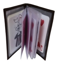 Kartenetui - Lederetui für Päckchentricks - Zaubertrick Kartentrick Etui 