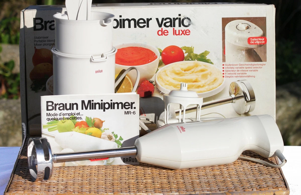 Mixer plongeant Braun Minipimer de Luxe MR-6 vintage