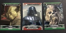 Star Wars 2015 Topps Chrome Perspectives 3 Card Lot Chewbacca Darth Vader Yoda