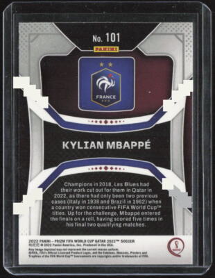 2022 Panini Prizm FIFA World Cup Qatar #101 Kylian Mbappe | eBay