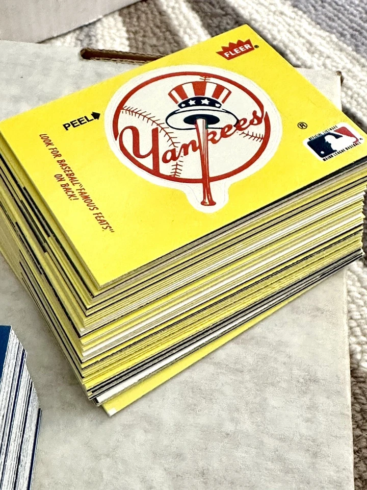 批量 ++(830) 1986 Fleer 棒球卡 - 包括 60 张贴纸 - 一些明星 — 第 4/4 张图片