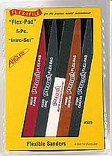 Flex-I-File Flex-Pad Intro-Set (5) - Hobby and Model Sanding Tool - #525