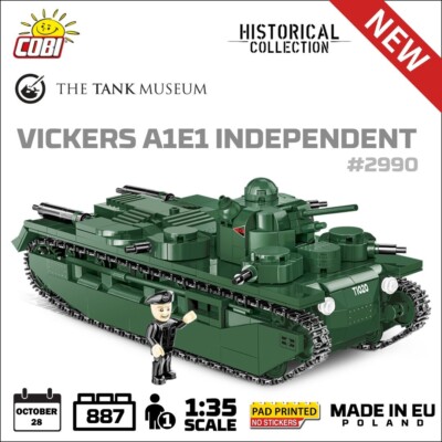 COBI  2990 Vickers A1E1 Independent | 887 Teile | 1:35 | 10+NEU / OVP