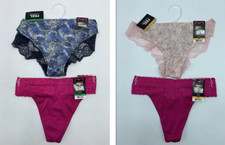 2 Pack Maidenform Comfort Devotion- Lace Back Tanga Panty and Dream Lace Thong