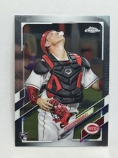 2021 Topps Chrome #111 Tyler Stephenson Rookie Card RC Cincinnati Reds b14. rookie card picture